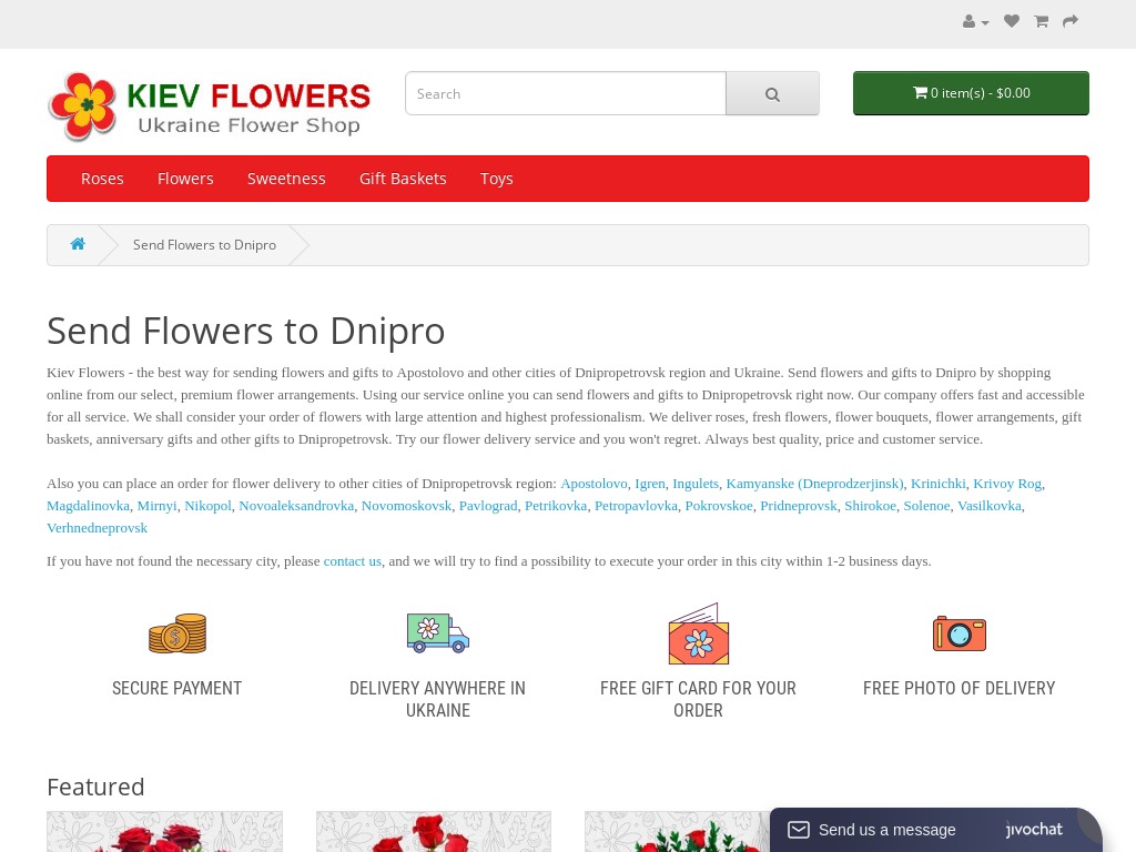 Details : Send Flowers to Dnipro. We deliver flowers and gifts to Dnepropetrovsk - www.kiev-flowers.com