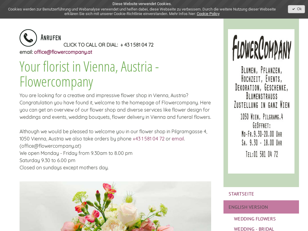 Details : Florist in Vienna, Austria. Creative and impressive - FlowerCompany